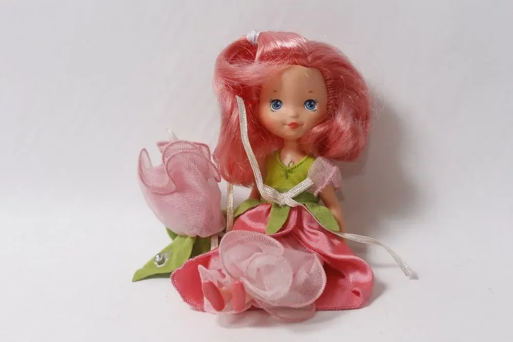 Rose-Petal Place Doll with Hat – 1980s Small, Vintage, Doll, 260821-WH 1371